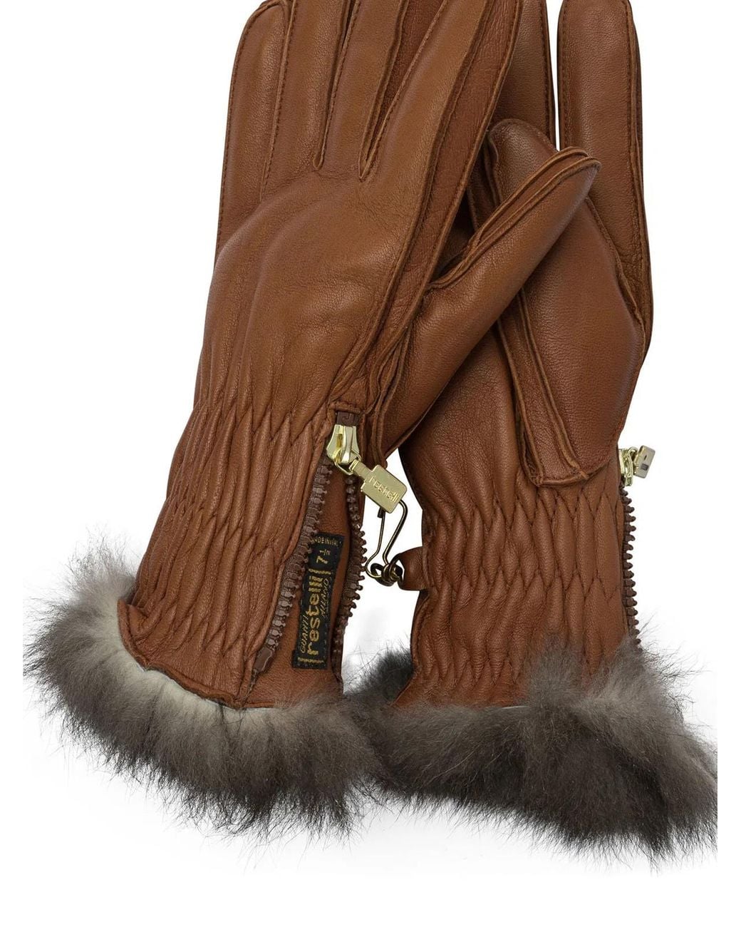 Restelli Brown Ski Gloves "269"