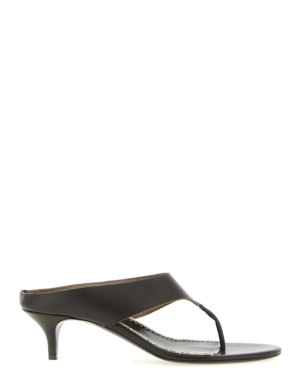 Magda Butrym Black Leather Sandals