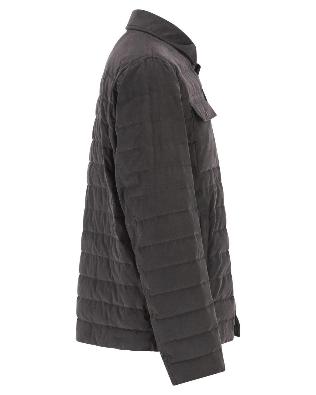 Herno Black Shirt-Style Down Jacket for men