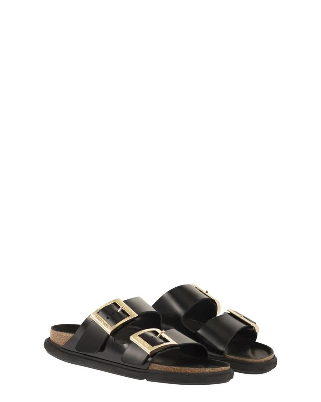 Birkenstock Black Arizona Db Hex – Patent Natural Leather Sandal