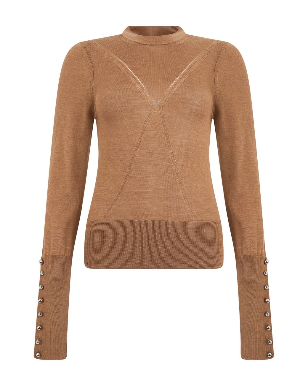 Rabanne Brown Crewneck Sweater