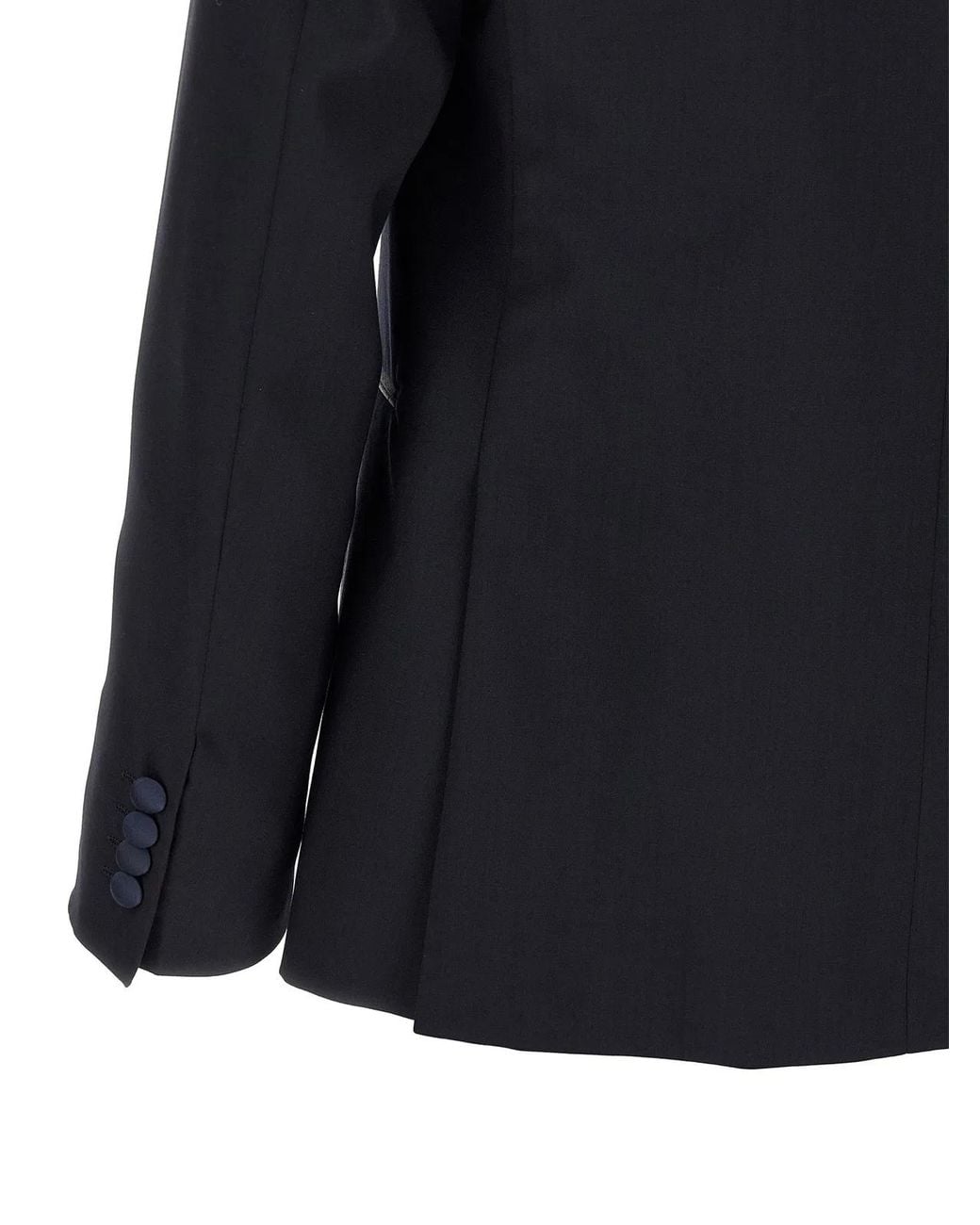Pal Zileri Blue Wool And Satin Dress for men