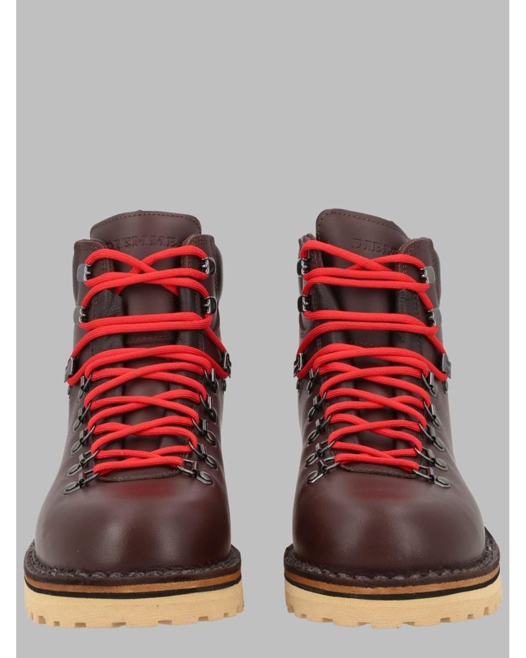 Diemme Red Rugged Leather Boots for men
