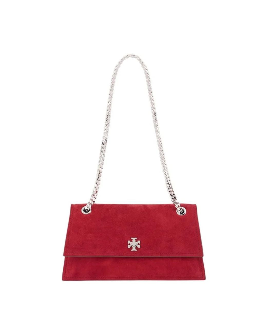 Tory Burch Red Kira Turnlock Shoulder Bag