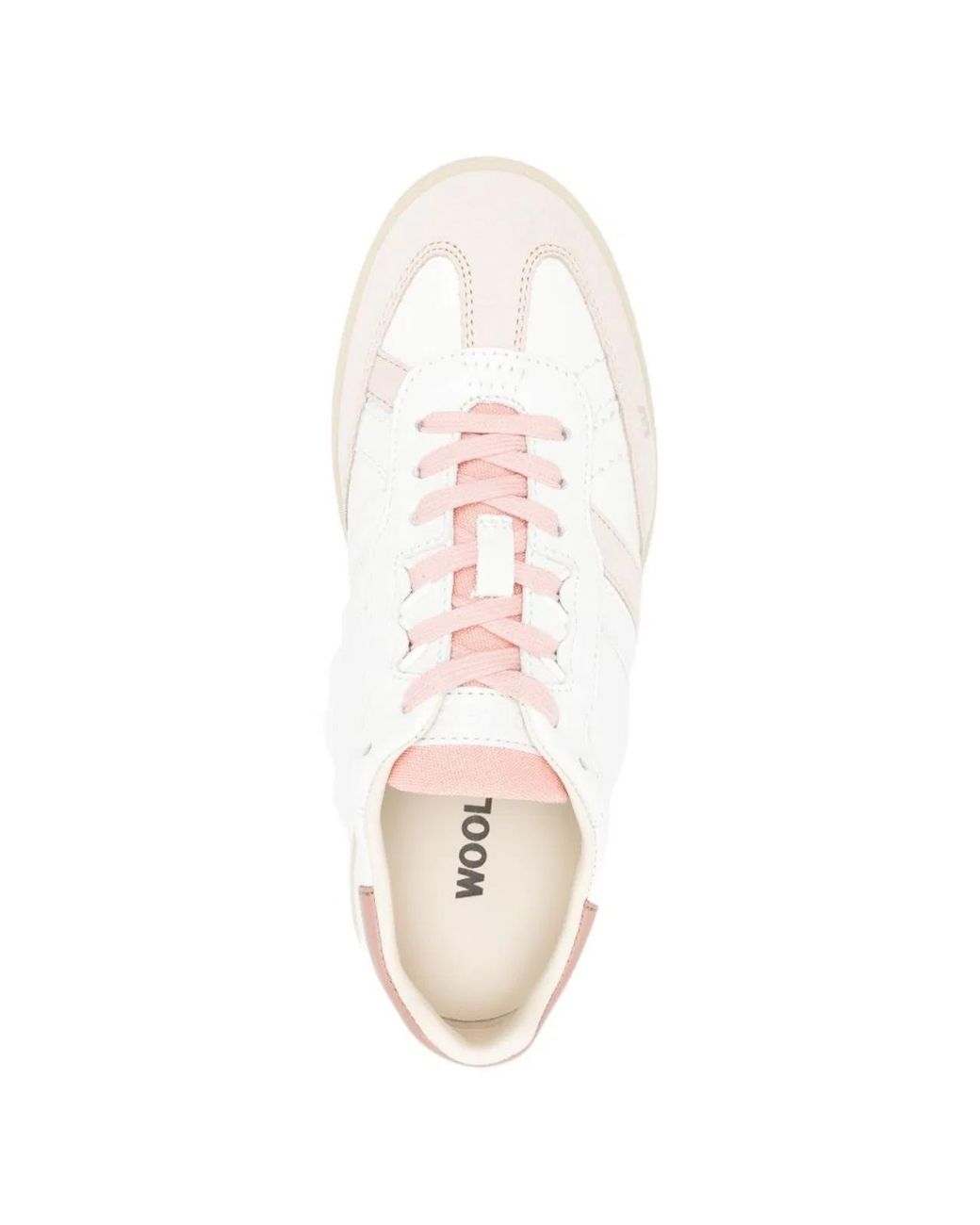 Woolrich White Double U Leather Sneakers