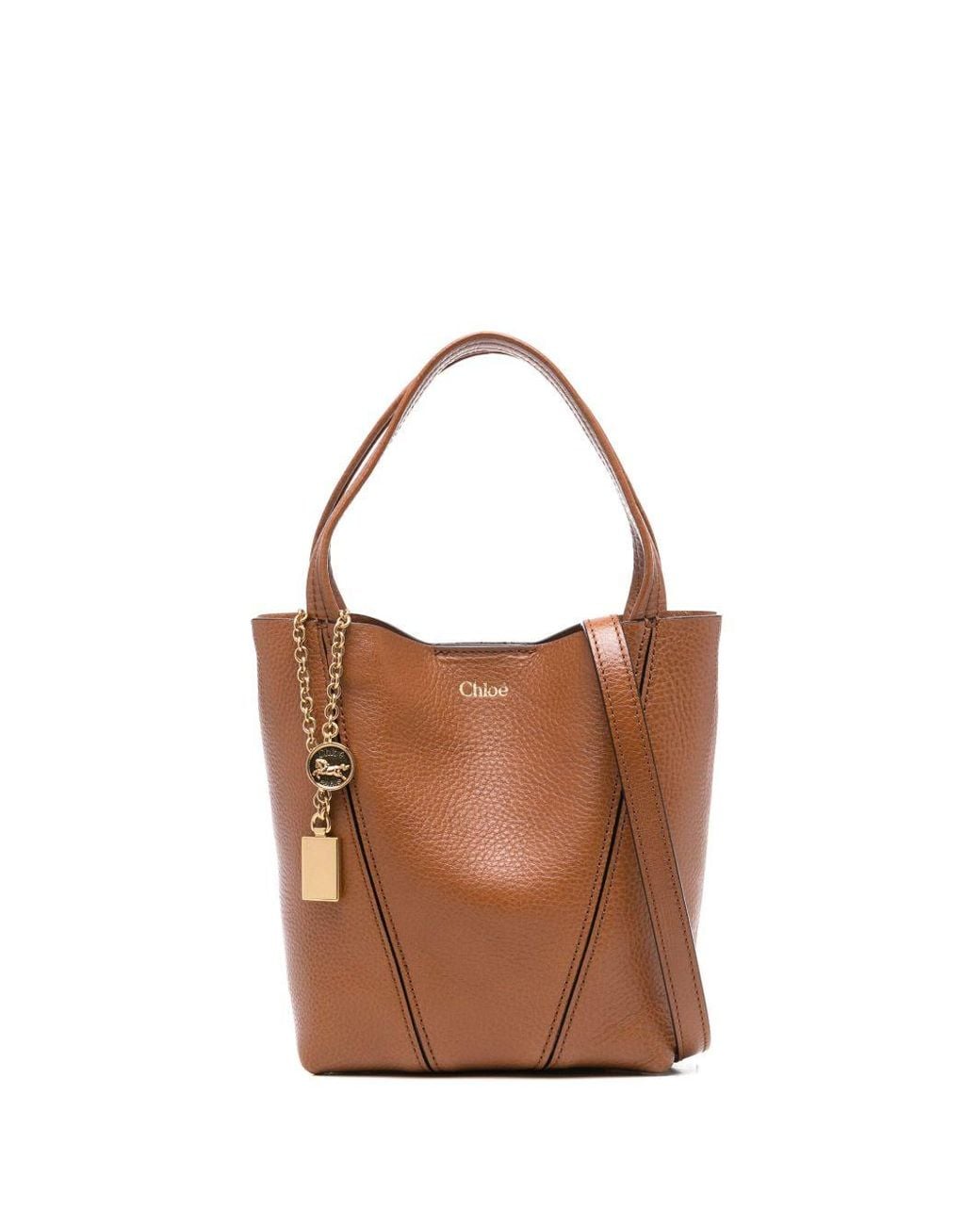 Chloé Brown Spin Shoulder Bag