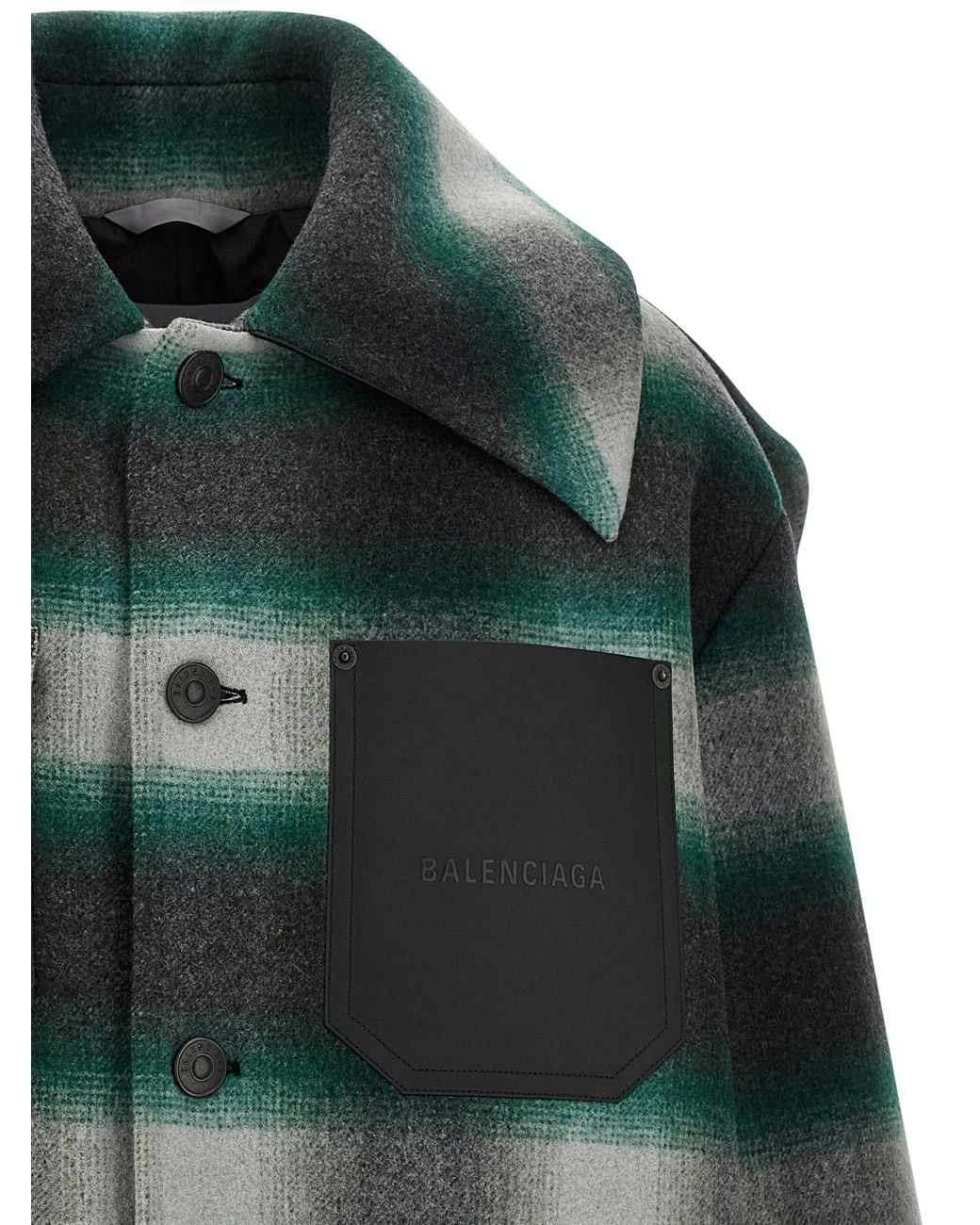 Balenciaga Green 'Workwear Cocoon' Jacket for men