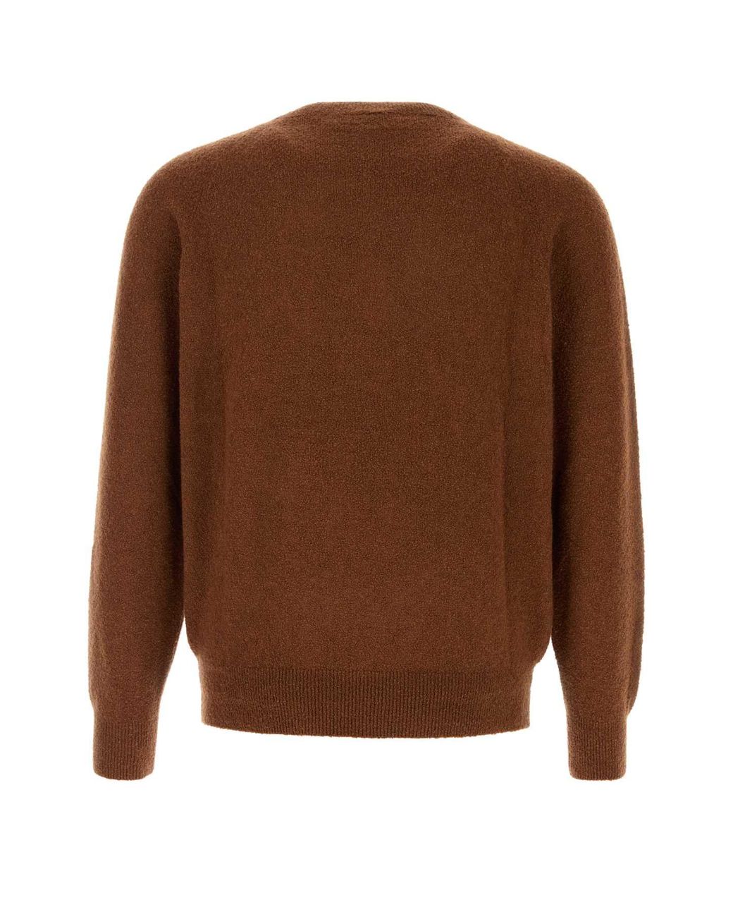 Umit Benan Brown Ralph Cashmere-Silk Blend Sweater For for men