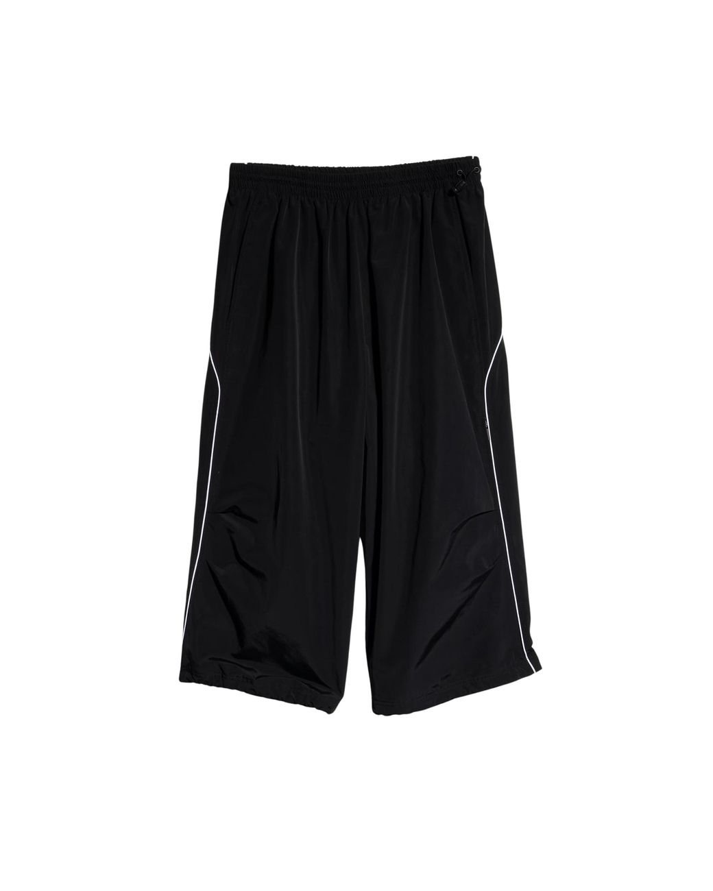 Gucci Black Cotton Nylon Bermuda With Embroidery for men