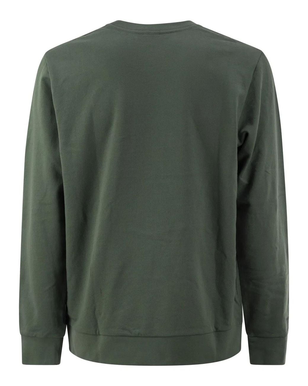 Patagonia Green Organic Cotton Mountain Logo Crewneck Sweatshirt for men