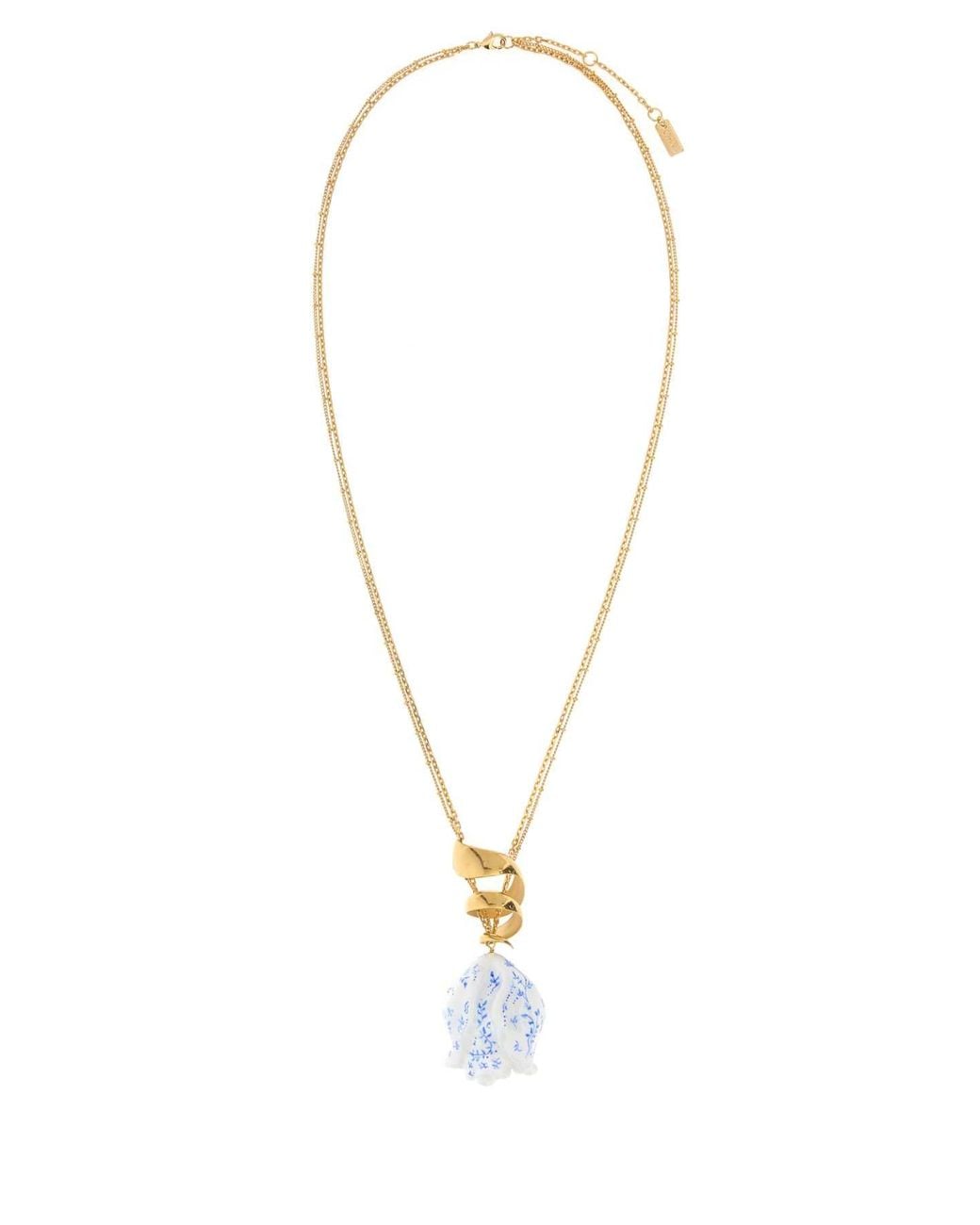 Chloé Metallic Metal Bloomcraft Necklace