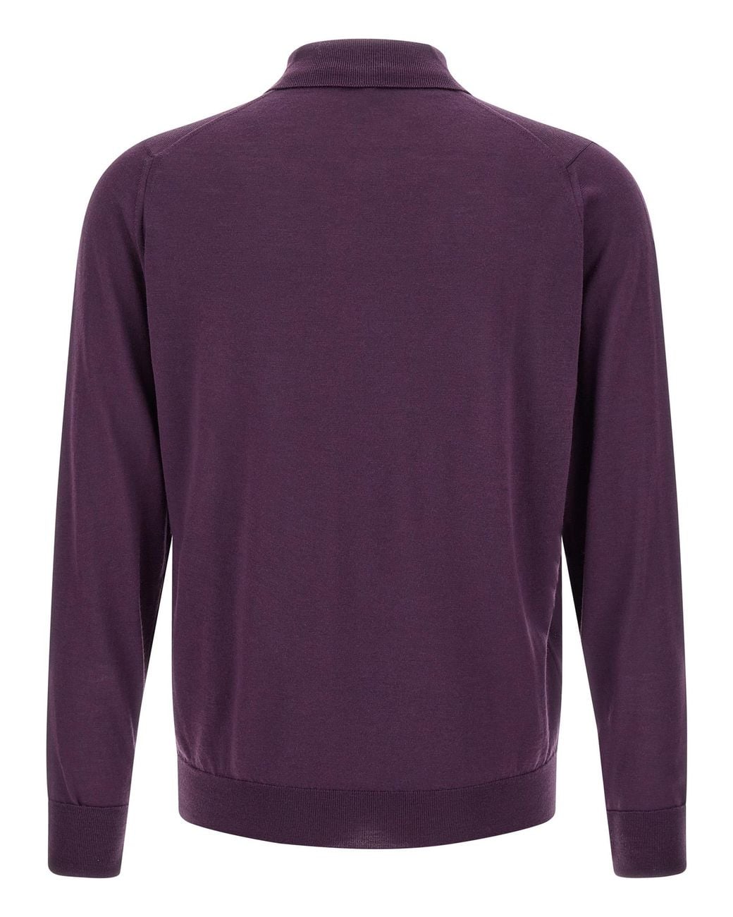 John Smedley Purple 'Dorset' Polo Shirt for men