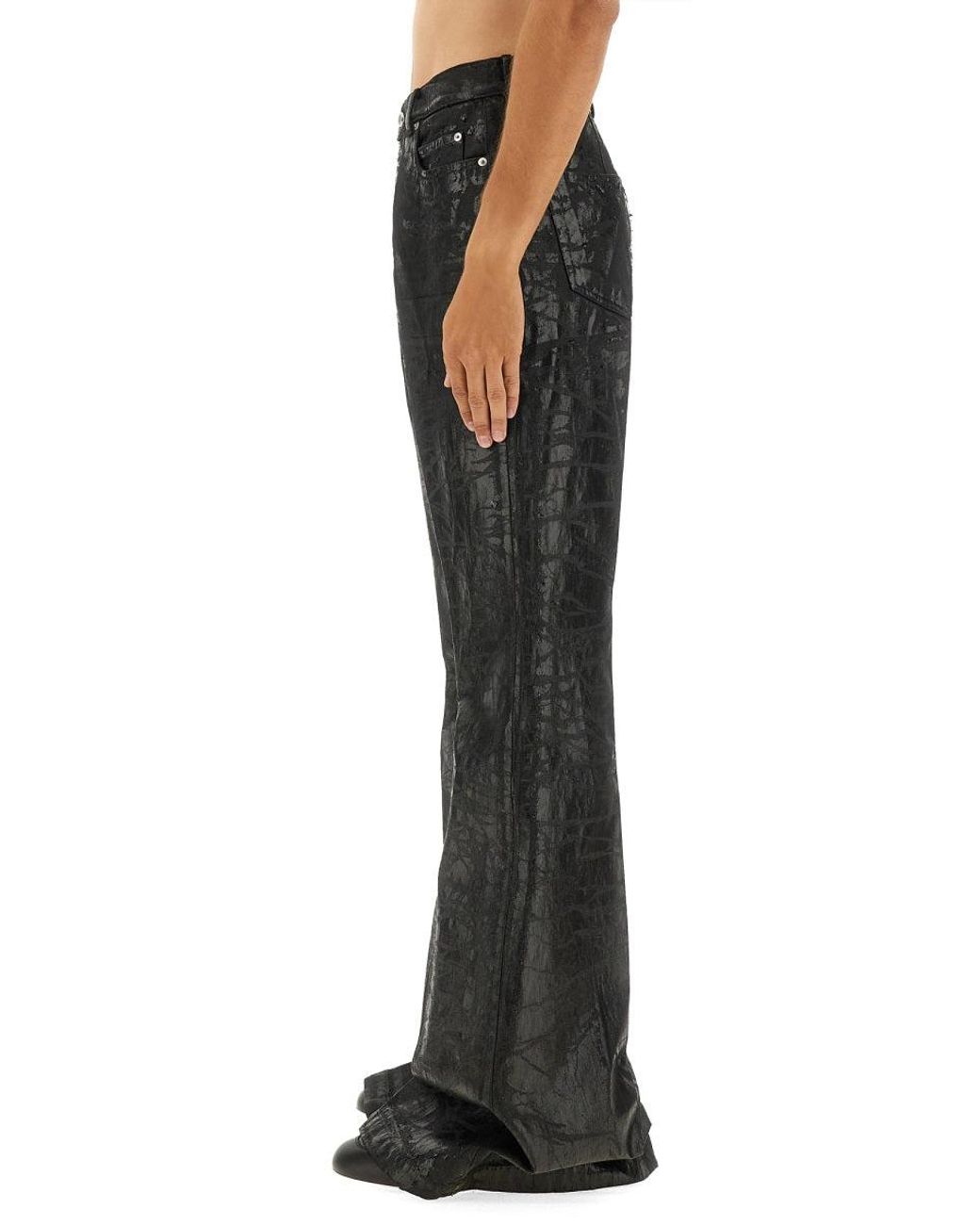 Rick Owens Black Bolans" Denim Pants for men