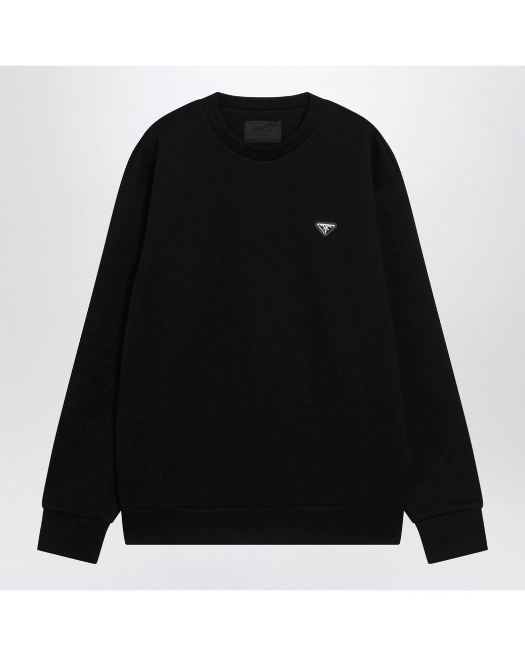 Prada Black Crewneck Sweatshirt for men