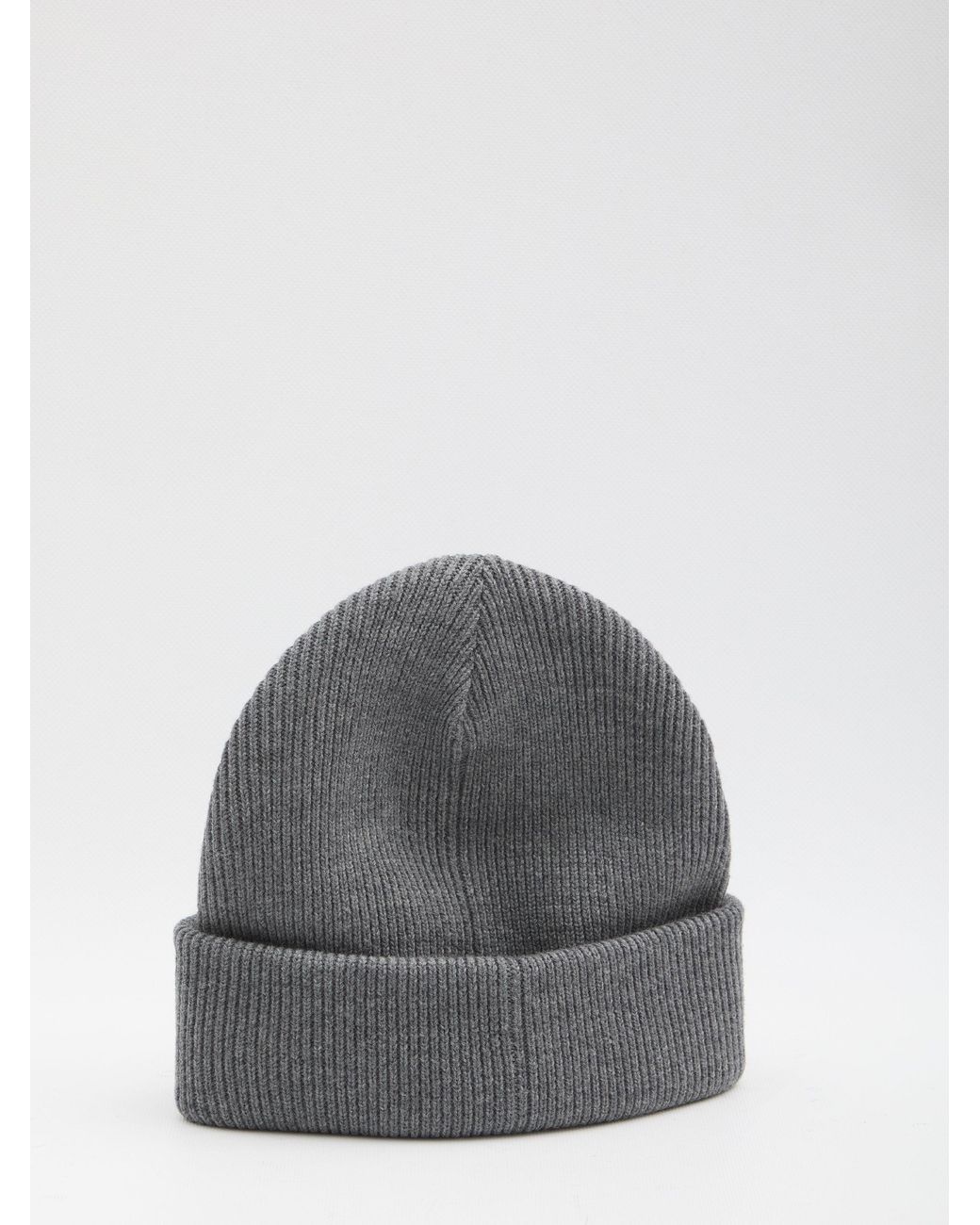 Gucci Gray Wool Beanie With Web Detail