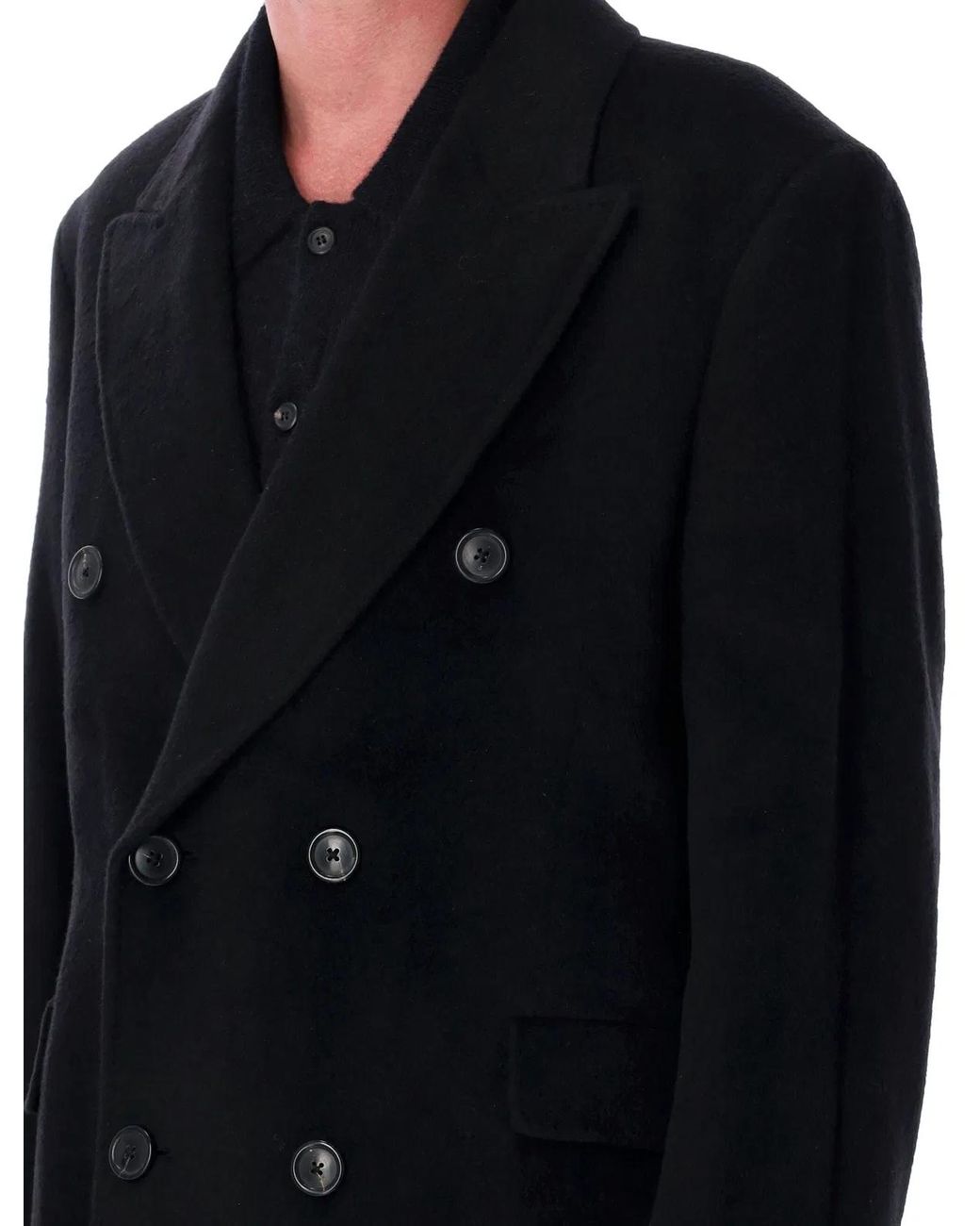 Our Legacy Black Whale Coat for men