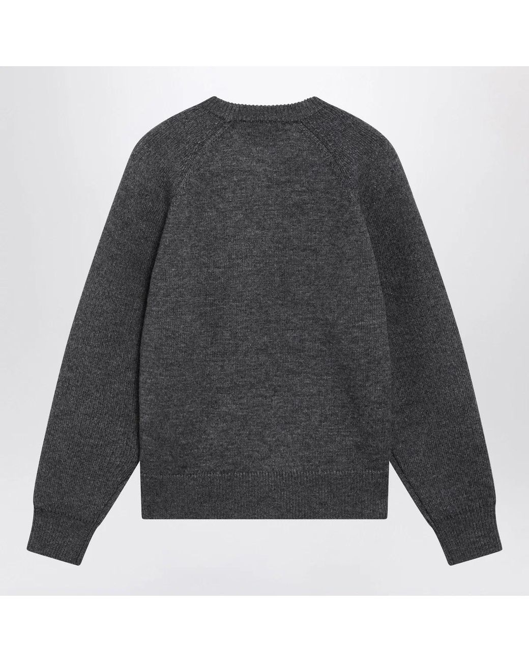 Frankie Shop Gray Wool-Blend Mini Sweater For