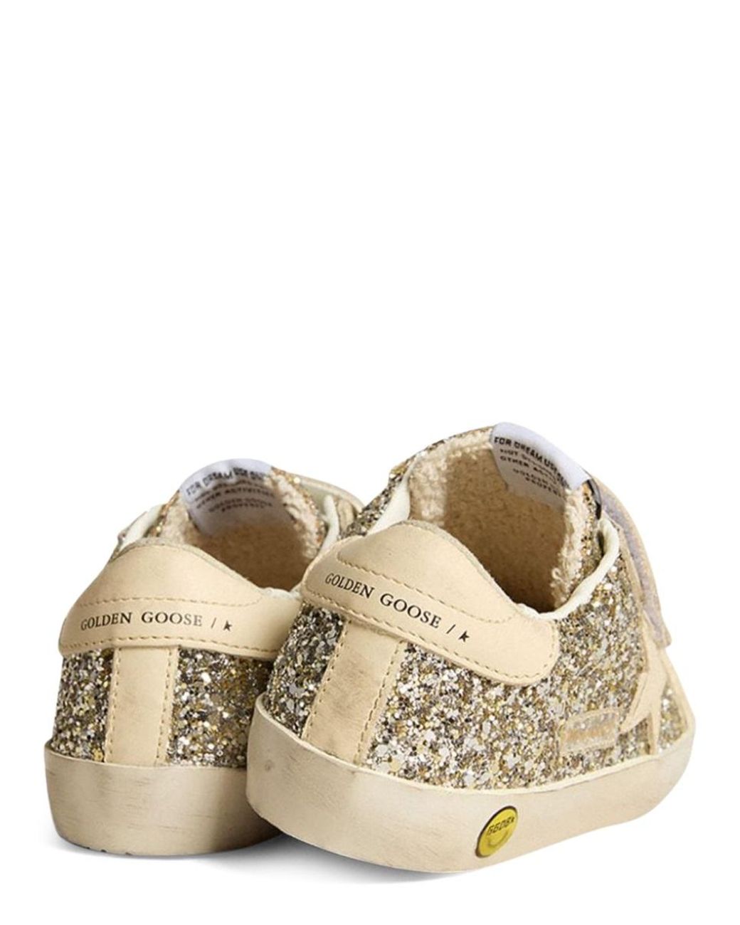 Golden Goose Deluxe Brand Natural Old School Laminated Suede Upper Leather Star And Heel