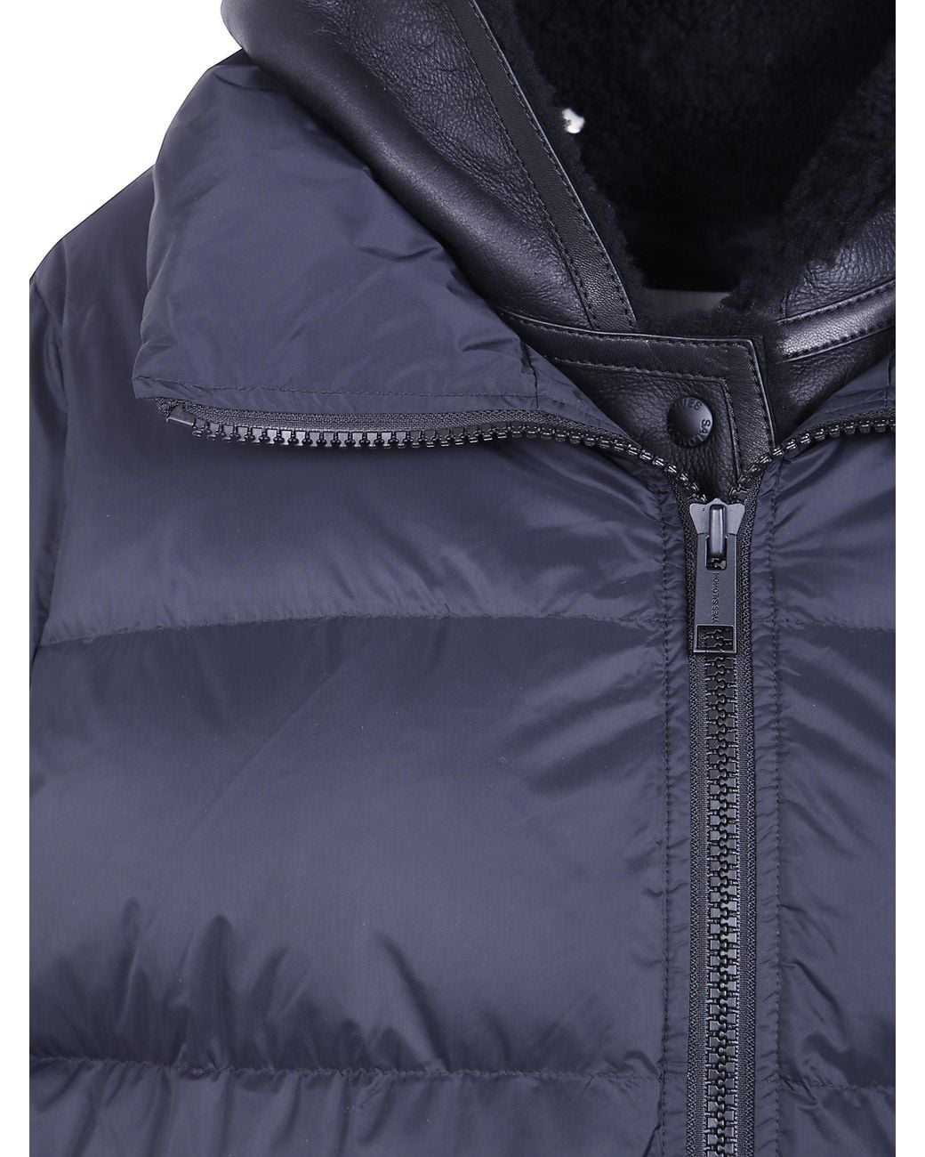Yves Salomon Blue 76 Cm Jacket