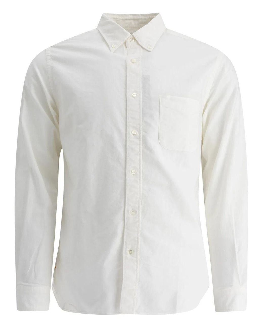 Beams Plus White "Bd Oxford" Shirt for men