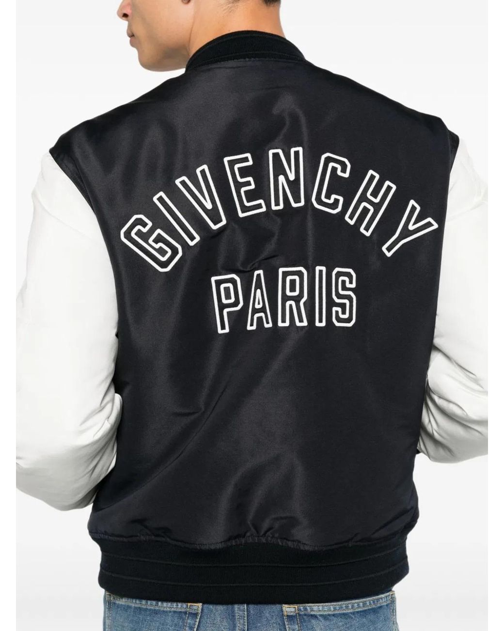 Givenchy Black Logo Bomber Jacket for men