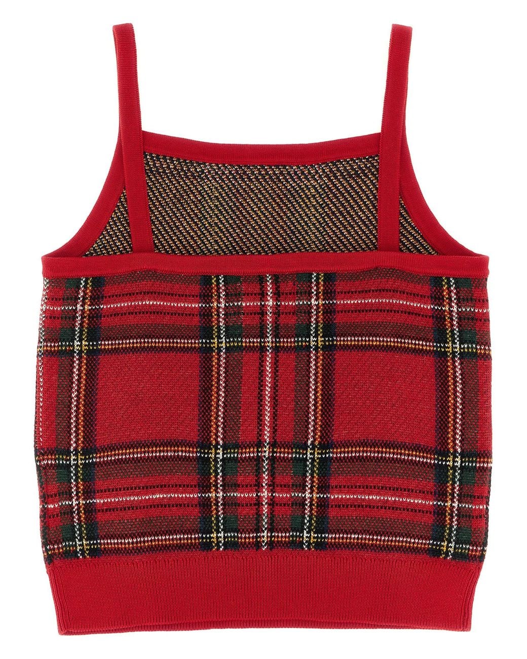 Polo Ralph Lauren Red Scottish Cardigan And Top Set
