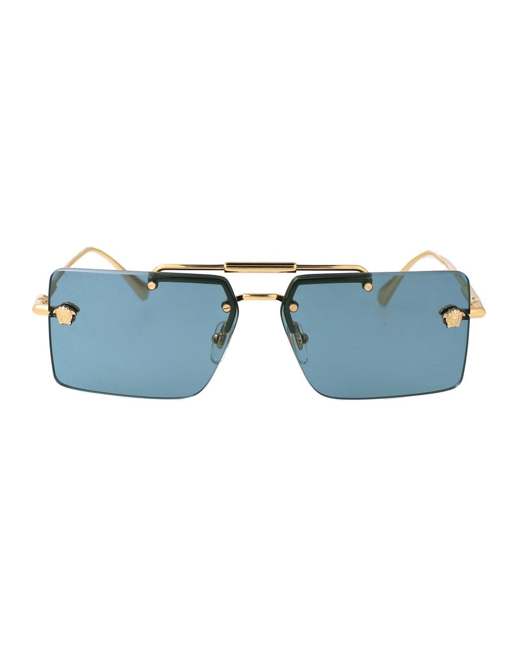 Versace Blue Metal Sunglasses