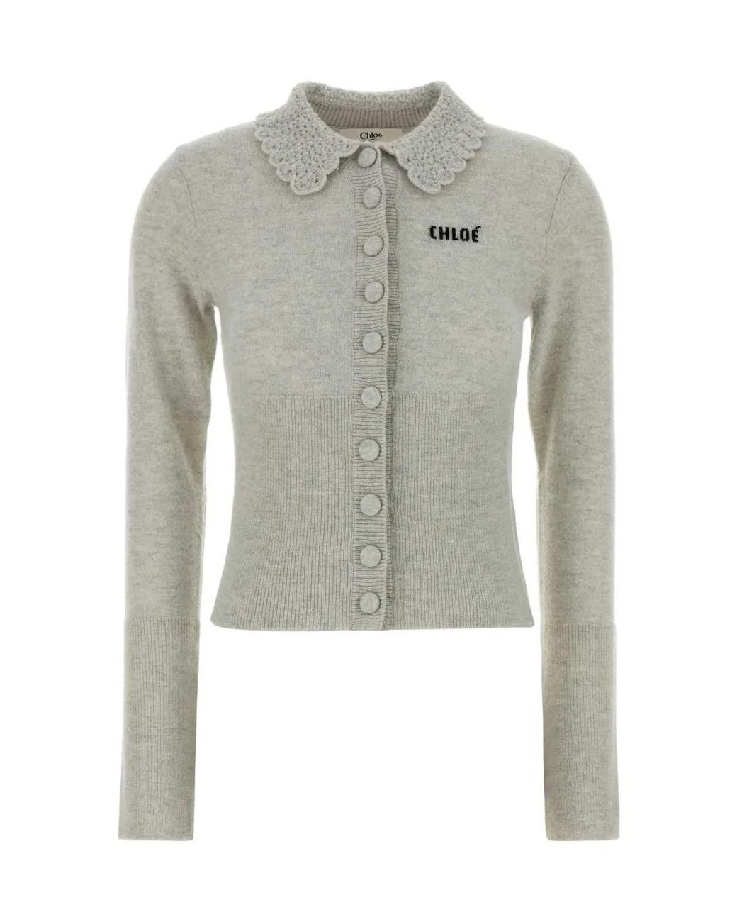 Chloé Gray Sweet Wool Cardigan