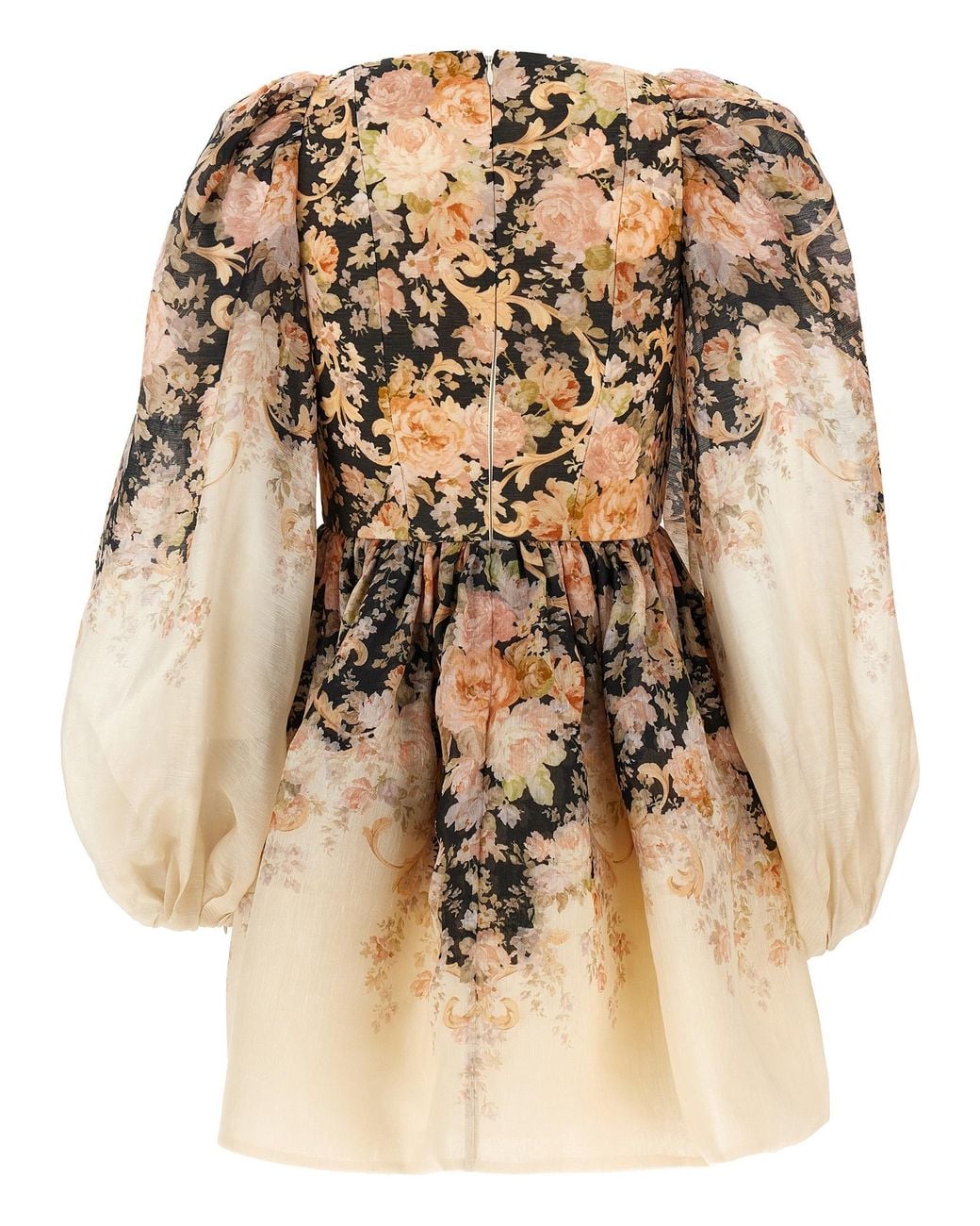 Zimmermann Natural Illustration Mini Dress