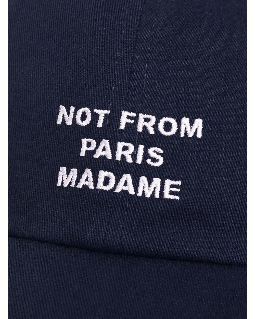 Drole de Monsieur Blue Slogan Baseball Cap for men