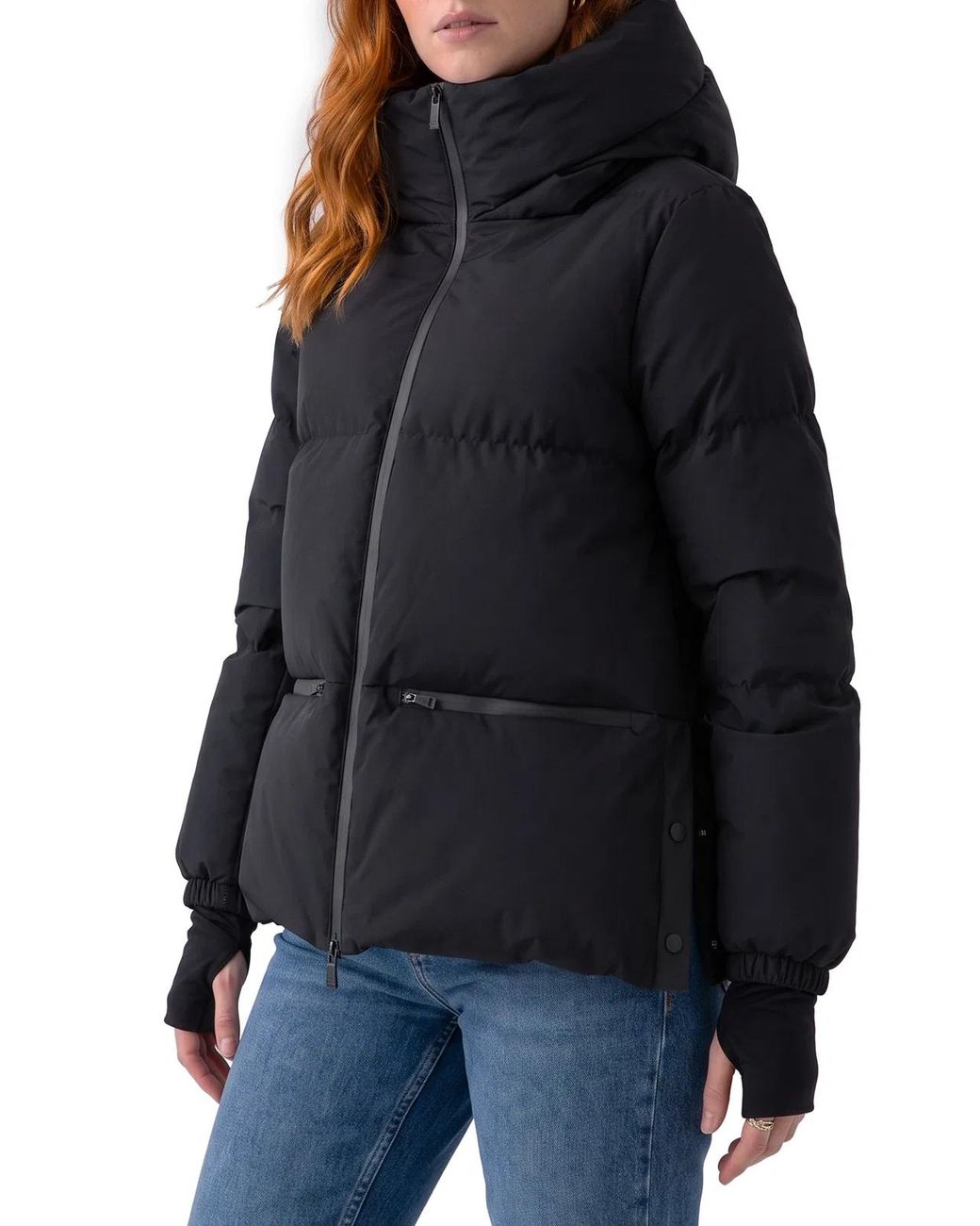 Herno Black Windstopper 2-Layer Puffer Jacket