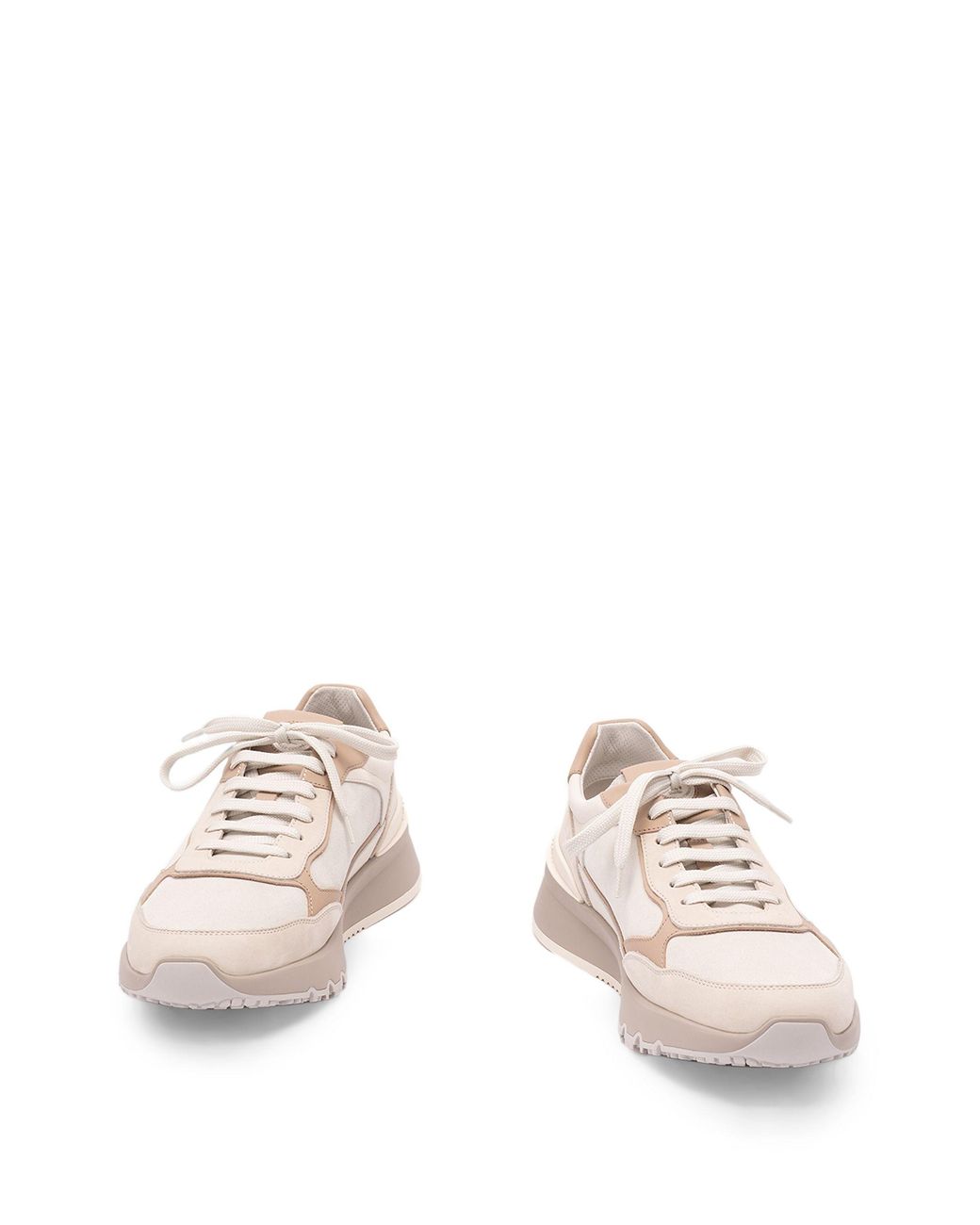 Brunello Cucinelli Pink Nubuck And Suede Sneakers for men