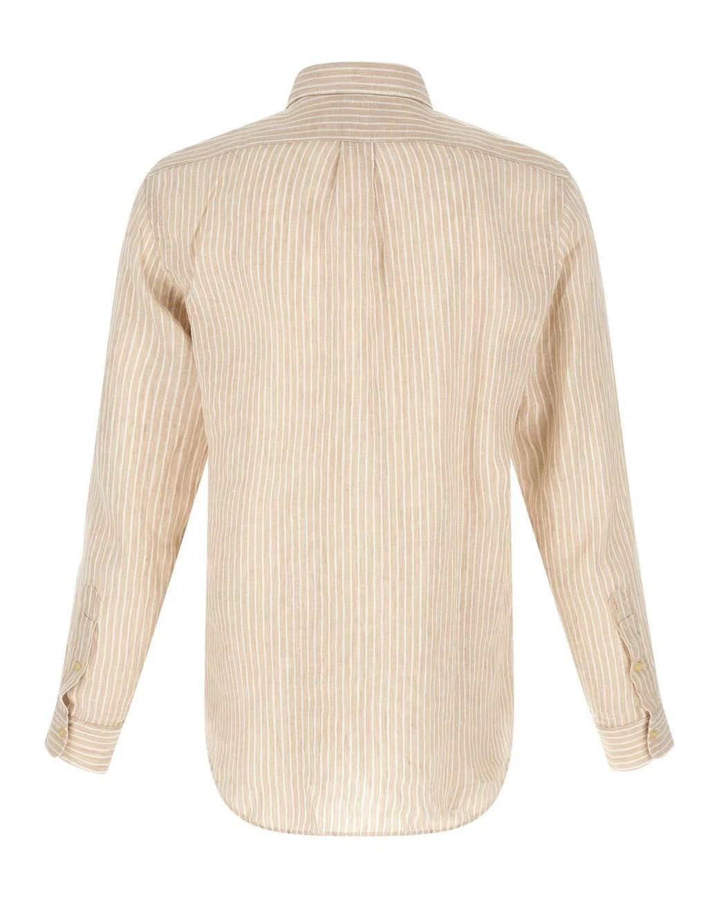 Polo Ralph Lauren White Striped Shirt for men