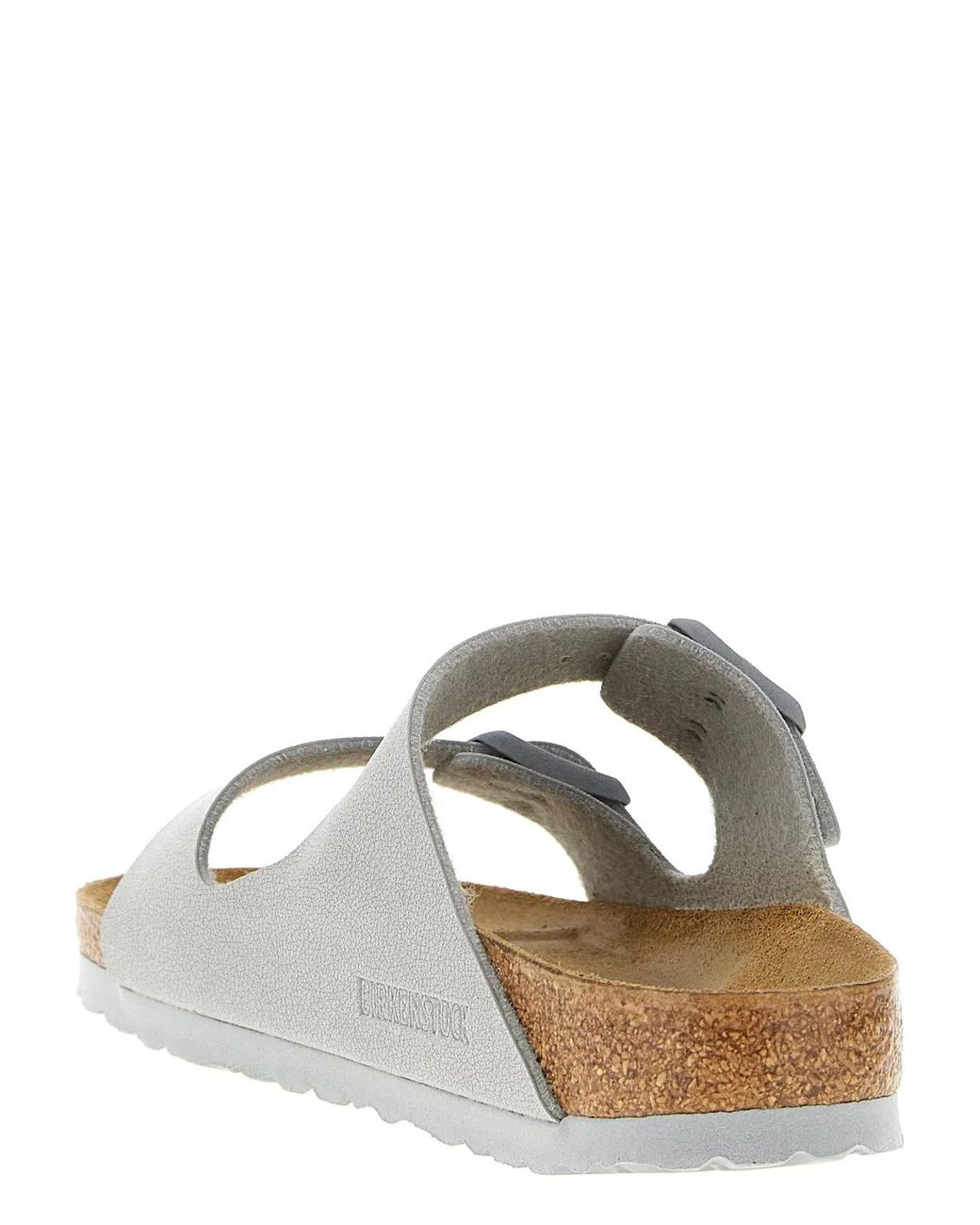 Birkenstock White 'Arizona Bs' Sandals