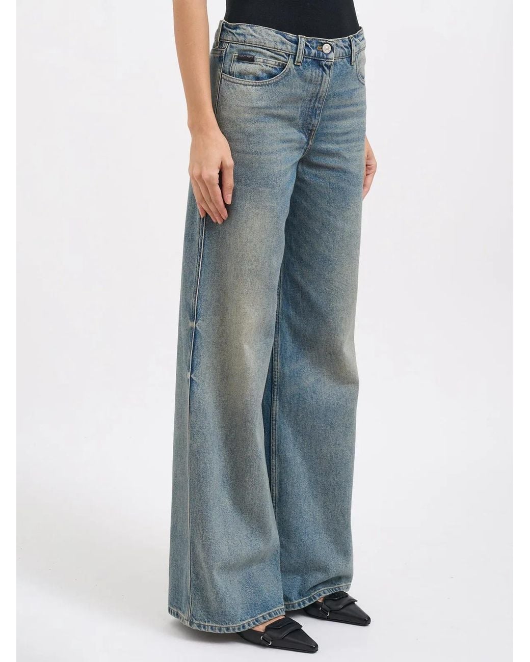Courreges Blue Courregès Hammer Denim Baggy Trousers