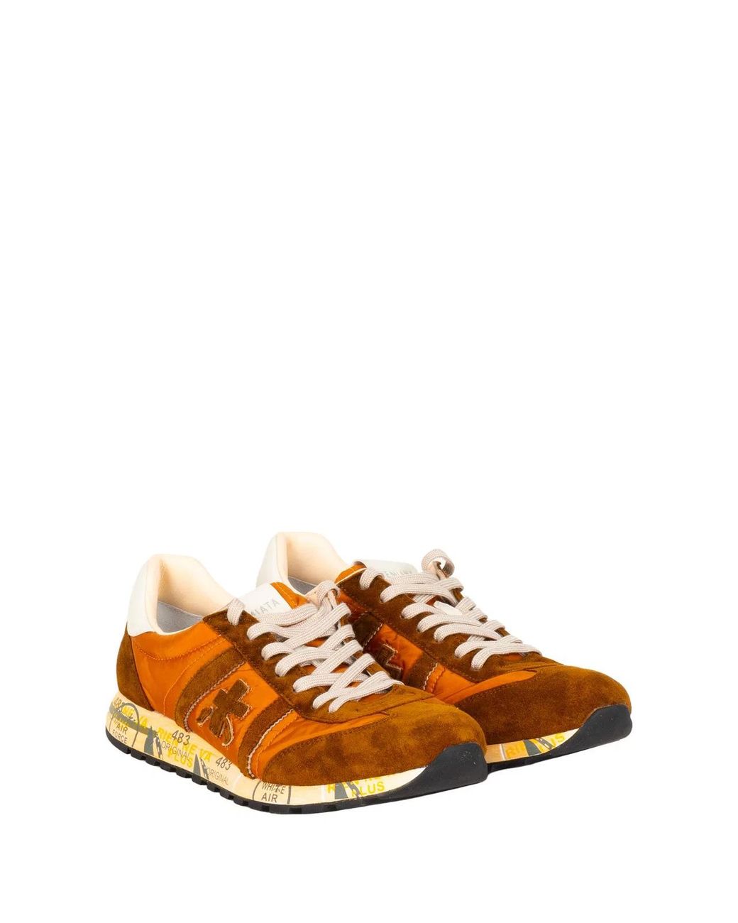 Premiata Orange Sneakers Lucy 8191 Light for men