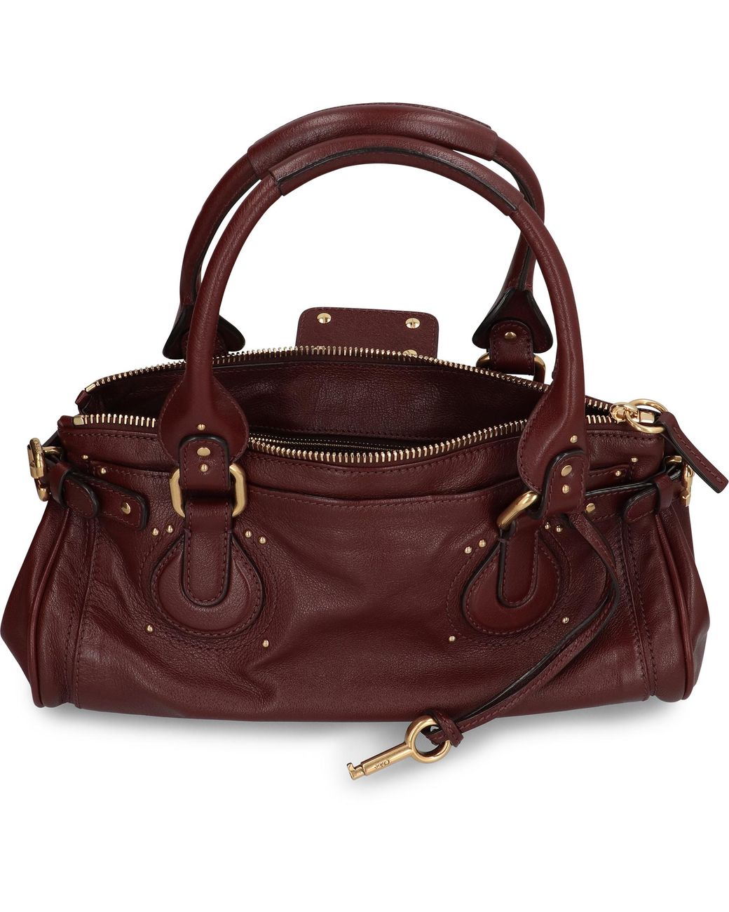 Chloé Brown Crafty Buffalo Leather Paddington Bag