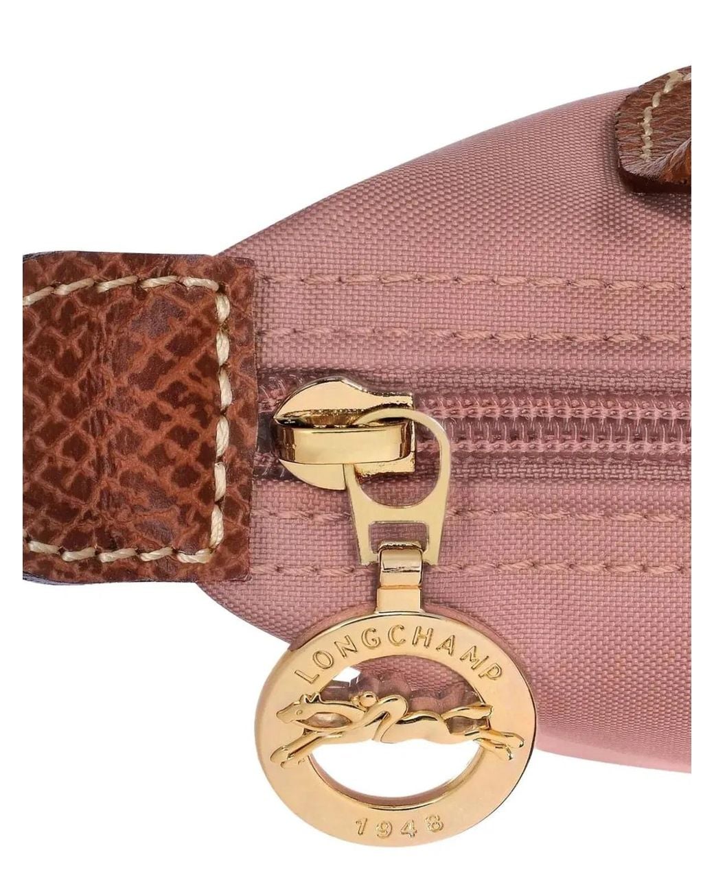 Longchamp Red Pochette Con Manico Le Pliage