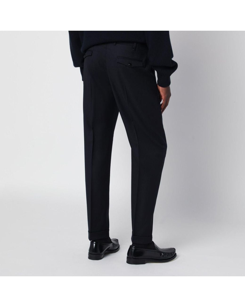 PT01 Blue Rebel Wool Trousers for men