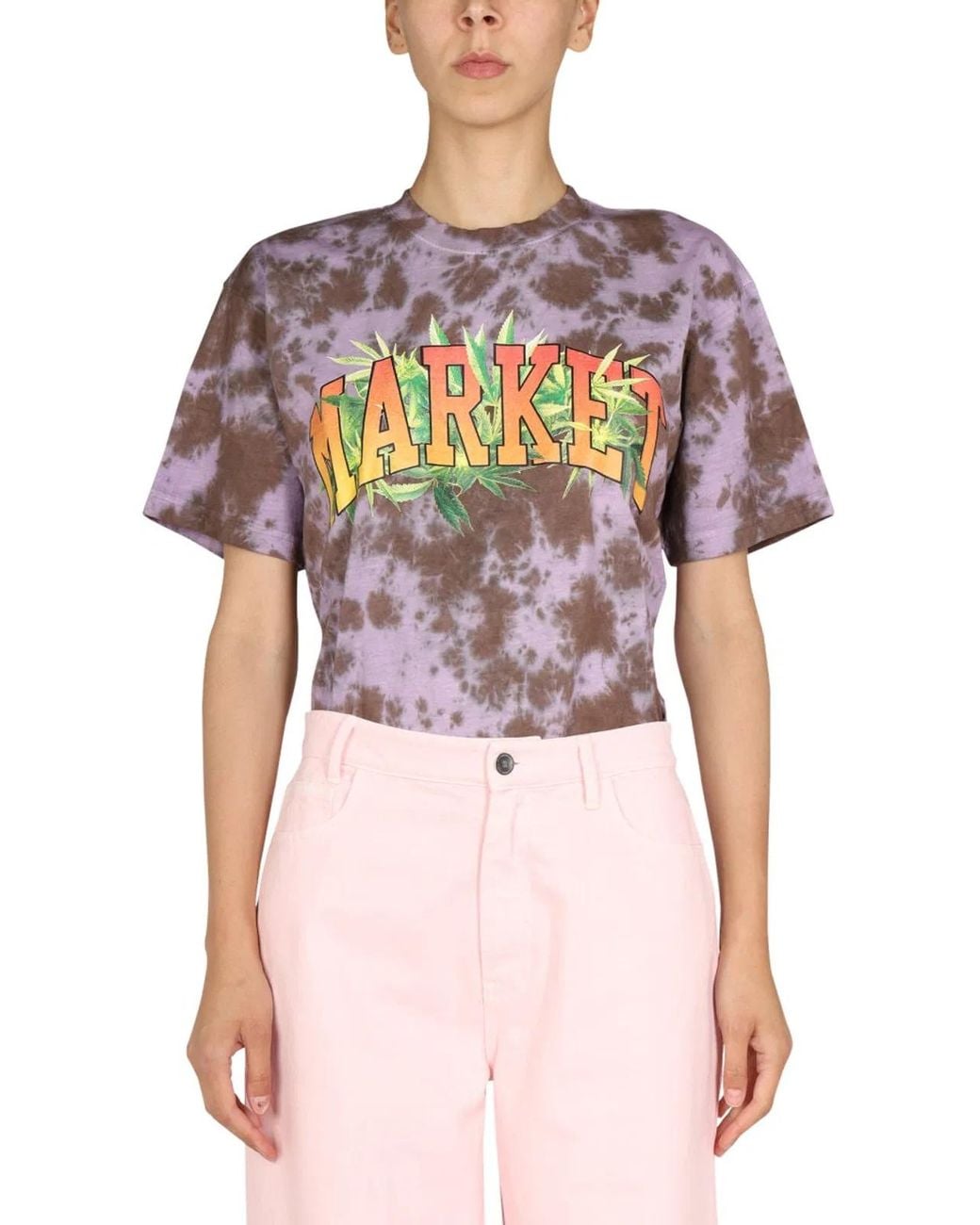 Market Pink Logo Print T-Shirt