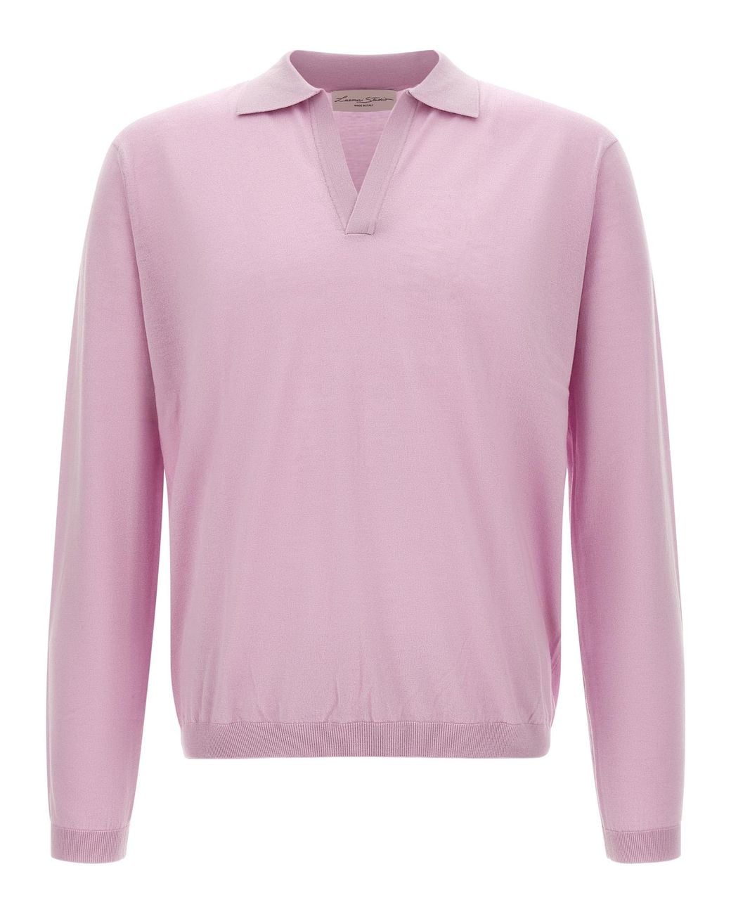 LARMERI STUDIO Pink 'Touch' Polo Shirt for men