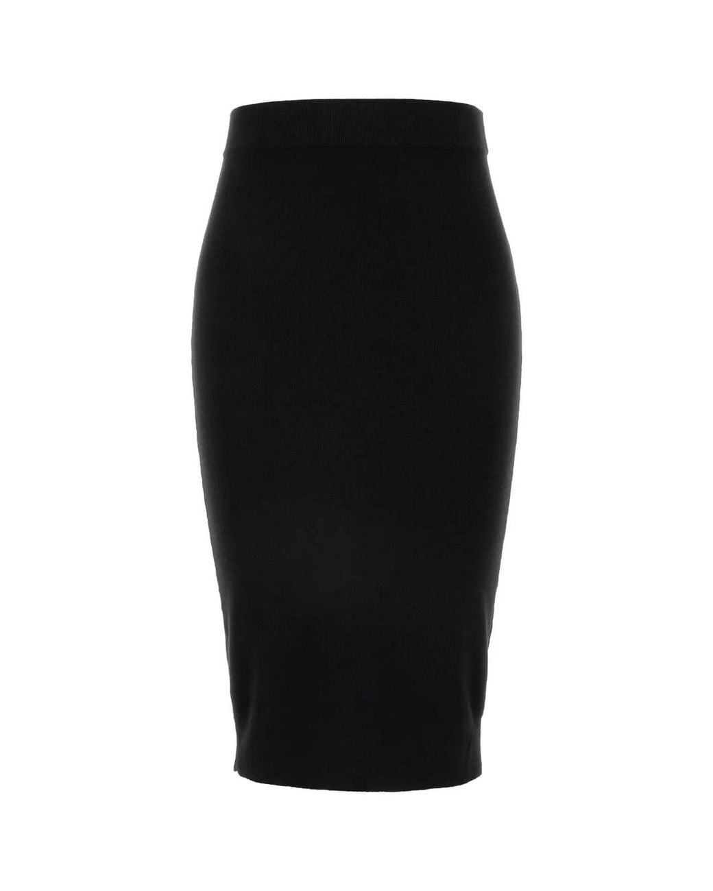 Saint Laurent Black Wool Skirt
