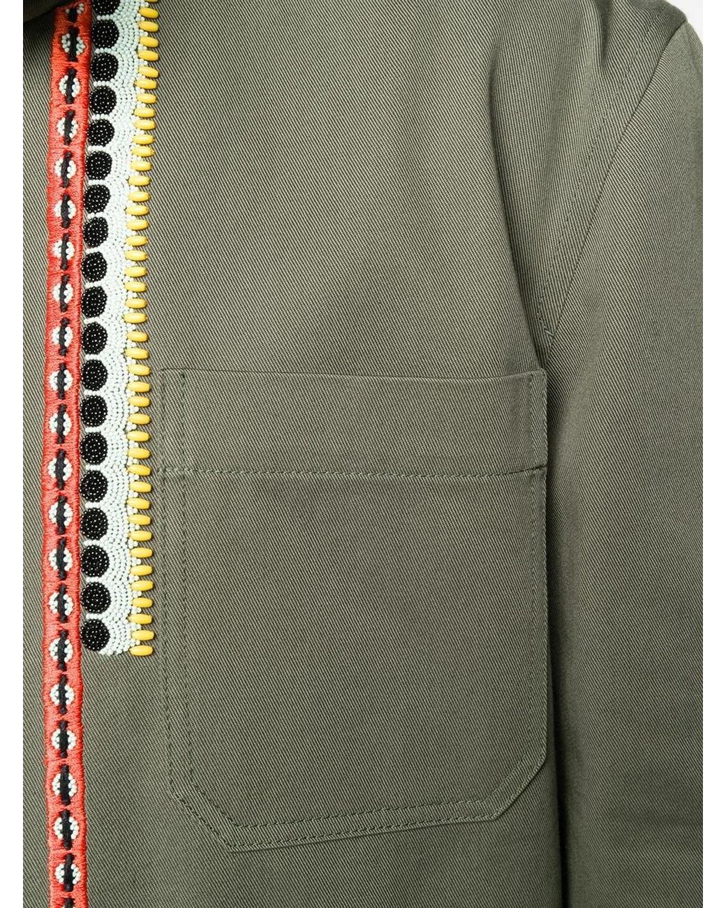 Valentino Green Embroidery Shirt for men