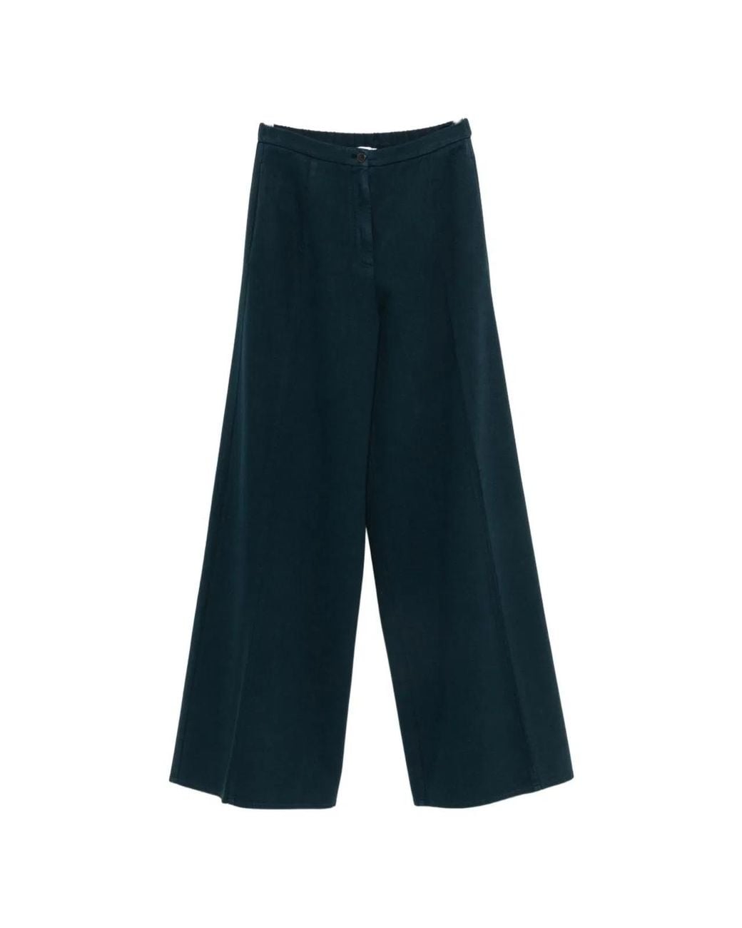 Forte_forte Blue Cotton Wide-Leg Trousers