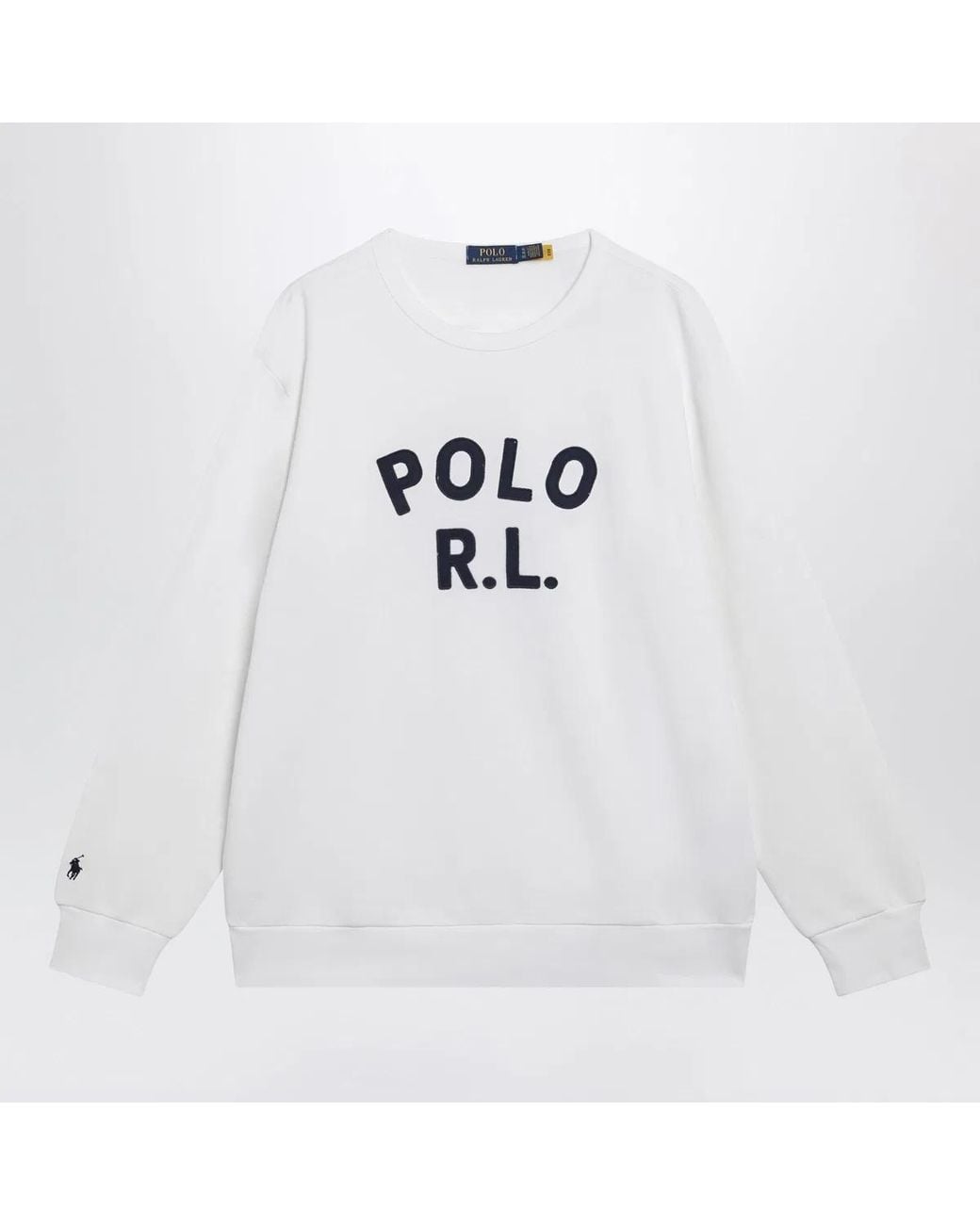 Polo Ralph Lauren White Sweatshirt With Logo Embroidery for men