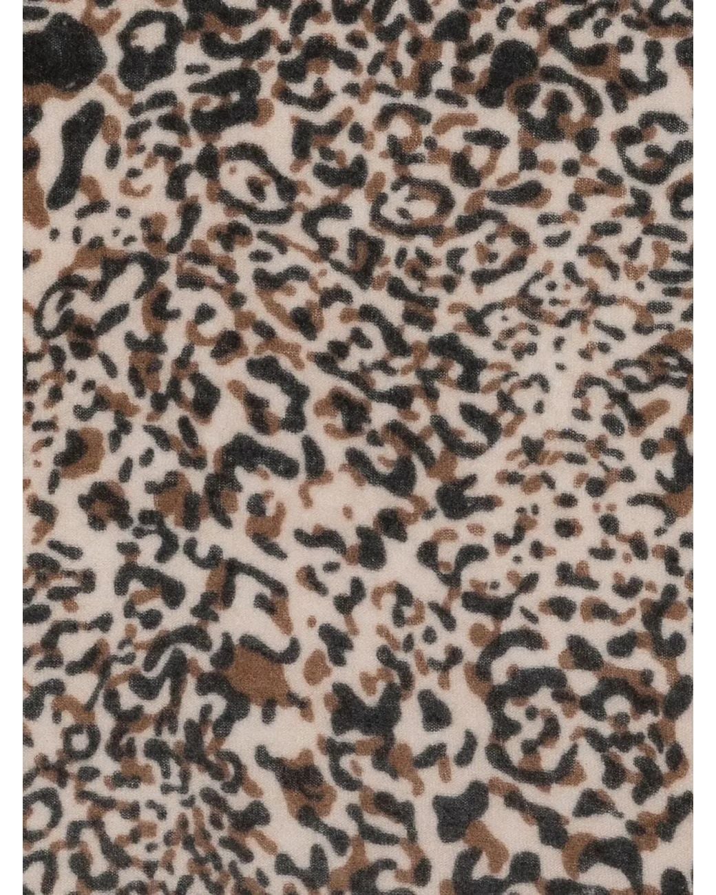 Faliero Sarti Black Maky Animal Print Scarf