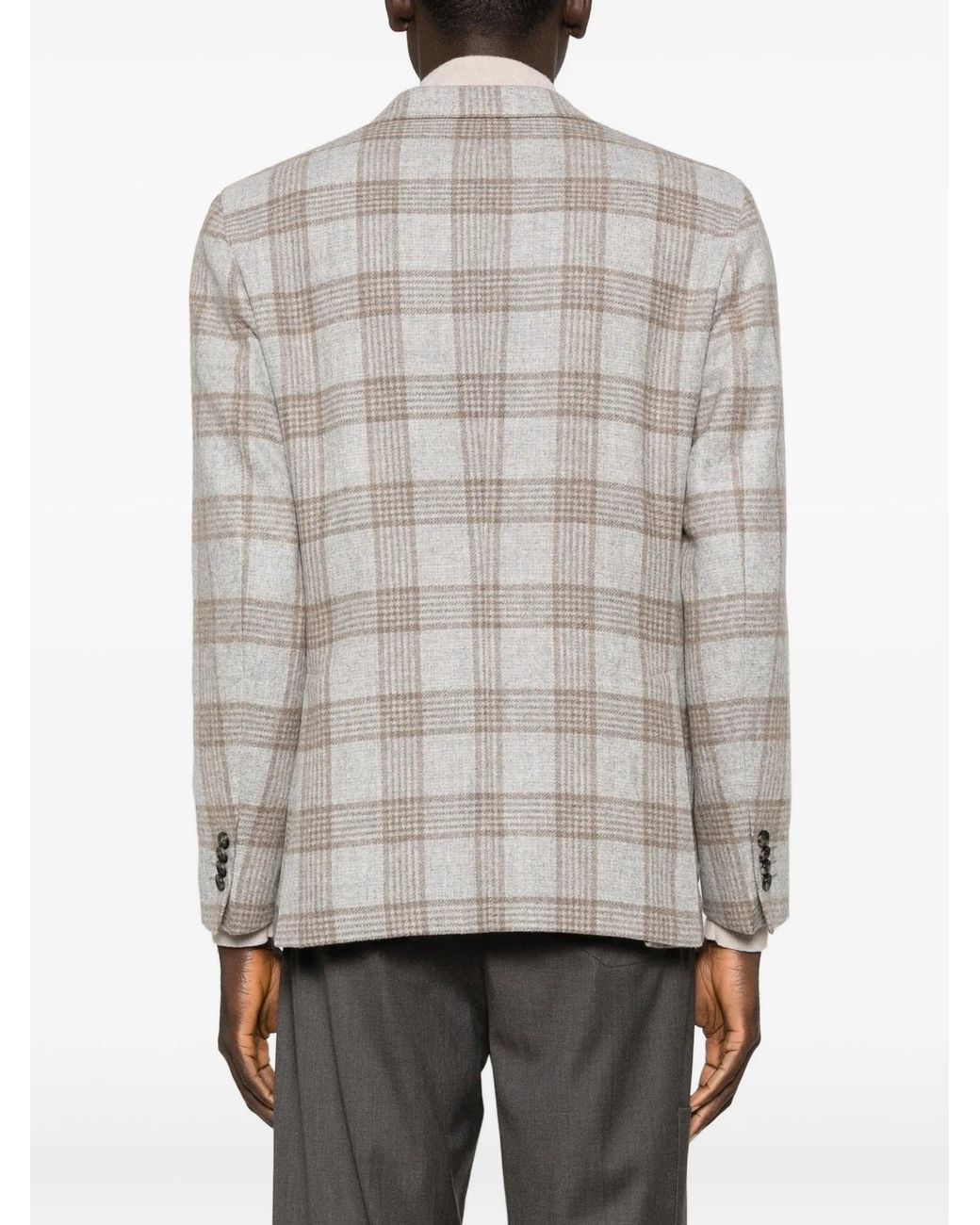 Latorre Gray Baby Alpaca Wool Jacket for men
