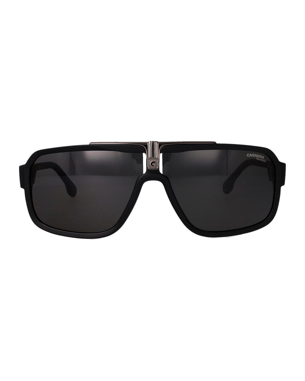 Carrera Black Matte Dark Ruthenium Polyamide Sunglasses for men