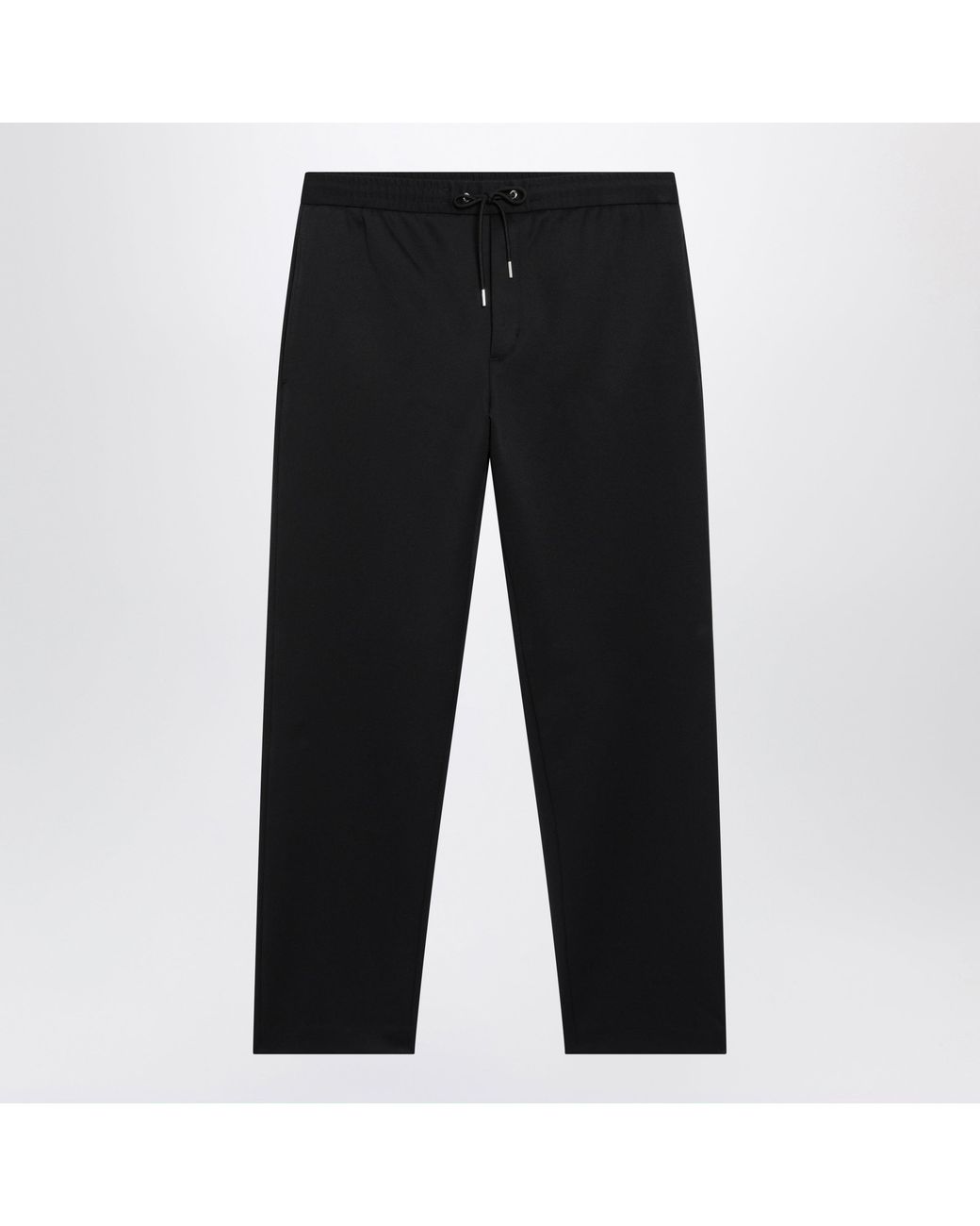 Moncler Black Jogger Trousers With Logo Patch for men