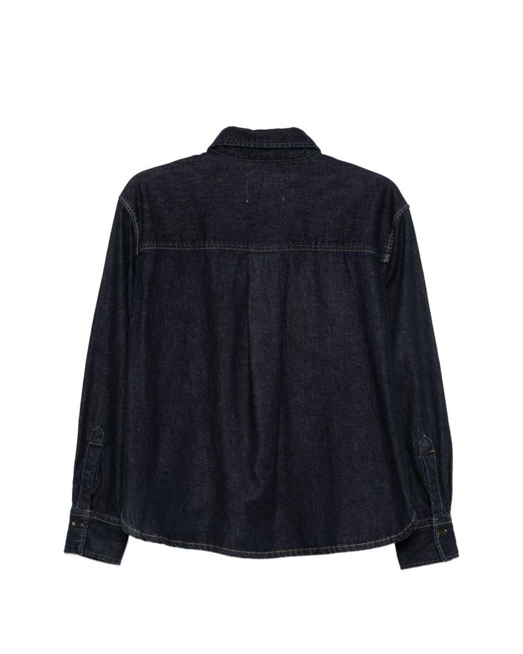 Closed Blue Boxy Fit Denim Shirt